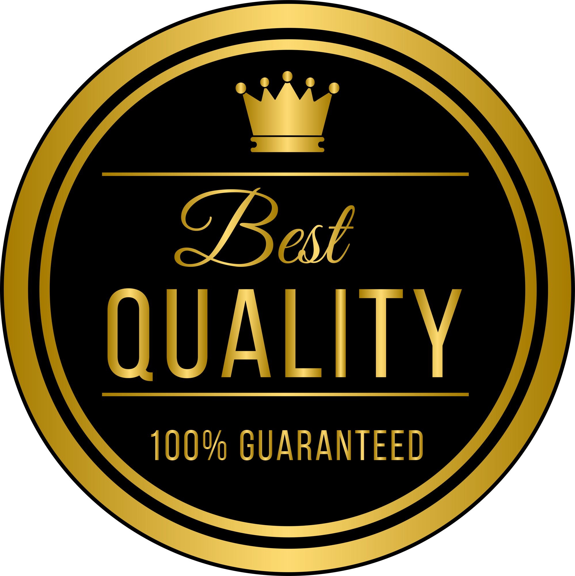 Best quality guaranteed golden badge label